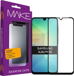 Захисне скло Make для Samsung Galaxy A26/M16 Black (MGF-SA26/SM16)