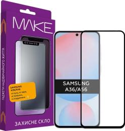Захисне скло Make для Samsung Galaxy A36/A56 Black (MGF-SA36/SA56)