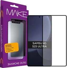 Захисне скло Make для Samsung Galaxy S25 Ultra Black (MGF-SS25U)