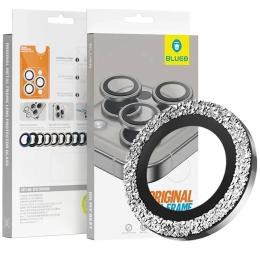 Захисне скло Blueo Metal на камеру для Apple iPhone 16 Pro/16 Pro Max/15 Pro/15 Pro Max Diamond Gray