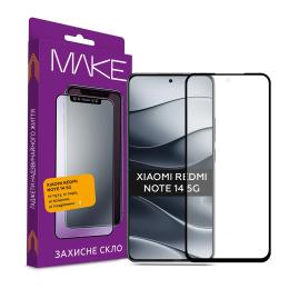 Захисне скло Make для Xiaomi Redmi Note 14 5G Black (MGF-XRN145G)
