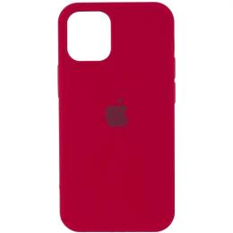 Чохол-накладка EpiK Silicone Case Full Protective (AA) для Apple iPhone 16 (6.1) Rose Red