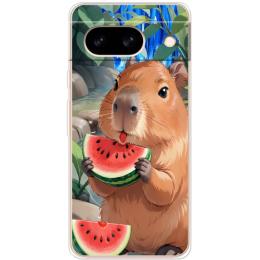 Чохол-накладка Boxface (56551-up2551) для Google Pixel 8A Капібара з кавуном