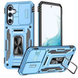 Чохол-накладка EpiK Camshield Army Ring для Samsung Galaxy A36 5G/A56 5G Light Blue