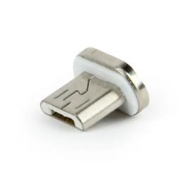 Магнітний конектор Cablexpert microUSB Magnetic Silver (до магнітної зарядки)