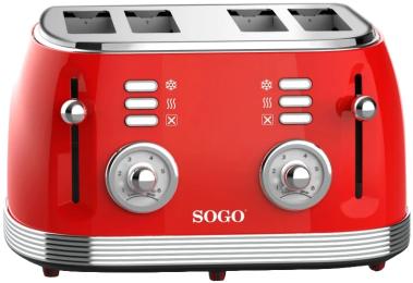 Тостер Sogo Retro SS-5465 Red