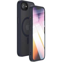 Чохол-накладка EpiK Metal Buttons with MagSafe Colorful для Apple iPhone 16e (6.1) Navy Blue