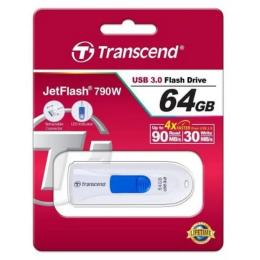Флеш память Transcend JetFlash 790 TS64GJF790W White 64 GB USB 3.0