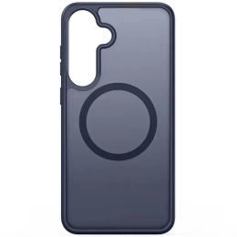 Чохол-накладка EpiK Metal Buttons with MagSafe Colorful для Samsung Galaxy S25 Navy Blue