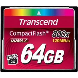 Карта памяті Transcend 800X CompactFlash Card TS64GCF800 Carmine Red 64GB