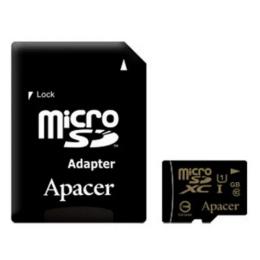 Карта памяті Apacer AP64GMCSX10U1-R Black 64GB microSDHC З адаптером Class 10 UHS-I
