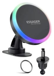 Тримач в авто Essager Neon magnetic wireless charger car bracket beak hook + paste (EZJCX-NH01-Z)
