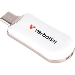 Флеш память Verbatim Plectra USB-C 256 ГБ White (30230)