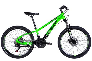 Велосипед SPACE Mercury DD FR 24 2025 рама 11 Black Green (OPS-SP-24-028)