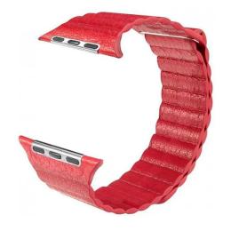 Ремінець для смарт-годинника Infinity Apple Watch Leather Loop 42mm/44mm/45mm Red