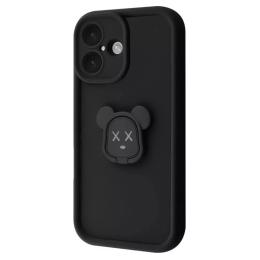 Чохол-накладка Infinity Pretty Case iPhone 16 Bear Black (606790809)