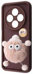 Чохол-накладка Infinity Pretty Things Case Xiaomi Redmi 14C 4G/Poco C75 4G/Redmi A4 Brown Fluffy White (597990813)