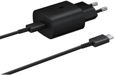 Мережевий зарядний пристрій для телефона ArmorStandart AR-TA800 USB-C 25W + USB Type-C Black (ARM77720)