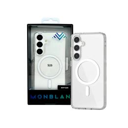 Чохол-накладка Monblan Magnetic Crystal Series для Samsung S25 Transparent