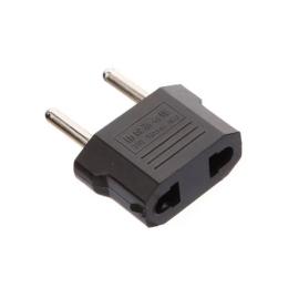 Мережевий перехідник PowerPlant 220v Black (з американської на європейську)