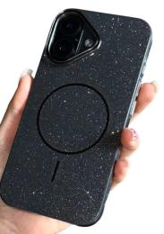 Чохол-накладка Infinity Case With Magentic iPhone 16 Glitter Black