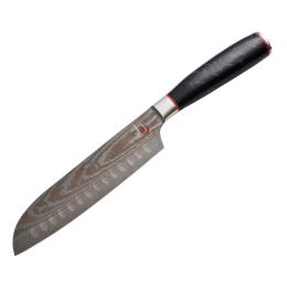 Кухонний ніж MasterPro (BGMP-4128-MBK) Santoku Tetsu 17.5 см Black