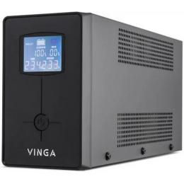 Джерело безперебійного живлення Vinga LCD 600VA metal case with USB+RJ11 (VPC-600MU)