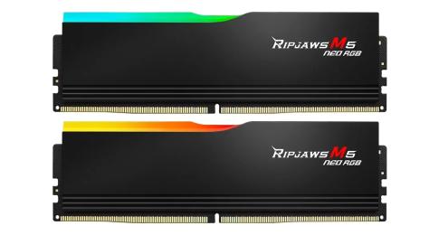 Оперативна память G.Skill 32GB (2x16GB) DDR5 6000 MHz CL28 Ripjaws M5 Neo RGB Black (F5-6000J2836G16GX2-RM5NRK)