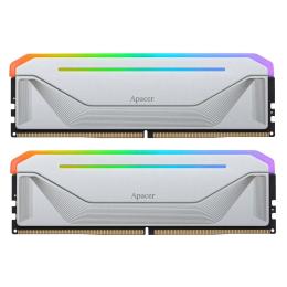Оперативна память Apacer 32GB (2x16GB) DDR5 5200 MHz NOX RGB Silver (AH5U32G52C522NWAA-2)