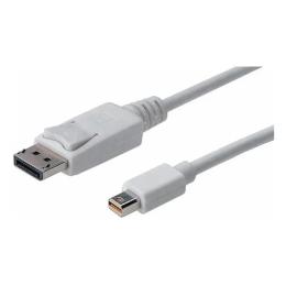 Відео-кабель Digitus miniDisplayPort(тато)DisplayPort(тато), 2m White