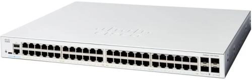 Світч Cisco Catalyst 1200 48хGE, PoE, 4x10G SFP +