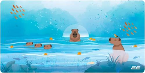 Килимок для мишки 2E CAPYBARRA L Blue (2E-PAD-L-CAPY-BLUE)