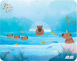 Килимок для мишки 2E CAPYBARRA S Blue (2E-PAD-S-CAPY-BLUE)