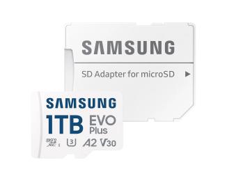Карта памяті Samsung 1TB microSDXC Class 10 UHS-I U3 V30 A2 EVO Plus + SD Adapter (MB-MC1T0SA/EU)