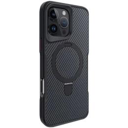 Чохол-накладка EpiK TPU + PC Metal Buttons with MagSafe Carbon Ring для Apple iPhone 16 Pro (6.3) Black