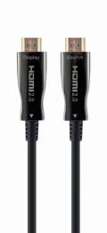 Відео-кабель Cablexpert CCBP-HDMI-AOC-50M-02 HDMI (тато)  -  HDMI (тато), 50 м Black з позолоченими конекторами