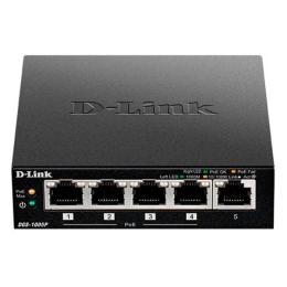 Світч D-Link DGS-1005P Black 5 портів
