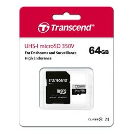 Карта памяті Transcend TS64GUSD350V Black 64GB microSDHC Class 10 UHS-I U1