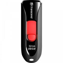 Флеш память Transcend JetFlash 590 TS32GJF590K Black Red 32 GB USB 2.0