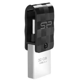 Флеш память Silicon Power Mobile C31 SP032GBUC3C31V1K Black Silver 32 GB USB 3.1