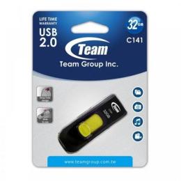 Флеш память Team C141 TC14132GY01 Black Yellow 32 GB USB 2.0