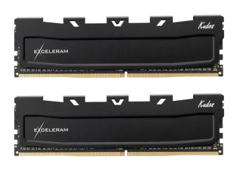 Оперативна память Exceleram 32GB (2x16GB) DDR4 3200 MHz CL22 Kudos (EKBLACK4323222XD)