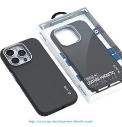 Чохол-накладка Blueo Premium Leather Phone Case with Magnetic для iPhone 16 Pro Max Black