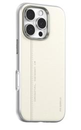 Чохол-накладка Blueo Premium Leather Phone Case with Magnetic для iPhone 16 Pro White