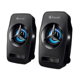 Акустична система Kisonli L-3030 Black USB + 3.5mm, 2x3W