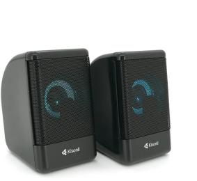 Акустична система Kisonli L-8080 Black USB + 3.5mm, 2x3W