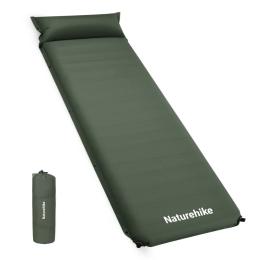 Килимок туристичний Naturehike CNK2450WS020 Dark Green з подушкою
