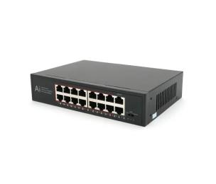 Світч Merlion 14 POE 10/100 + 2 RJ45 10/100/1000 +
