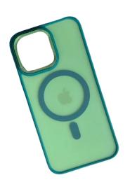 Чохол-накладка Infinity MagSafe Corrugated Cover для iPhone 13 Green