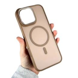 Чохол-накладка Infinity MagSafe Corrugated Cover для iPhone 13 Powder